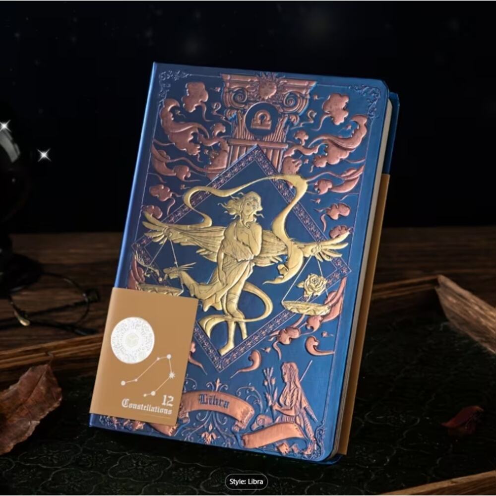 Libra Zodiac Notebook Journal Astrology Diary Hardcover Constellation